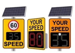 Năng lượng mặt trời LED Tốc độ giao thông dấu hiệu của Radar Tốc Độ biển báo cho an toàn đường bộ với LED hiển thị - Product Image 3