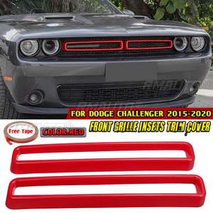 Paire de garnitures décoratives pour calandre avant de voiture, protection de calandre avant pour Dodge Challenger 2015-2020 - Product Image 1