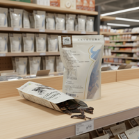 Sachets de café biodégradables personnalisables avec bec verseur, thermoscellables, écologiques, en kraft, à fond plat, pour le café, les courses et l'alimentation