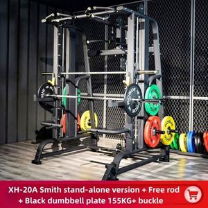Wholesale Steel <b>ABS</b> Multifunction Smith Machine Home Gym Power Rack <b>Exercise</b> Equipment Portable Durable Black Eco-friendly - Product Image 5
