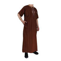 Nuevo diseño bordado Koshibo hecho Baifa Marruecos estilo 54-62 tamaño calidad Superior manga corta musulmán vestido largo para hombres
