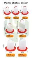 Abreuvoir en plastique multi-tailles pour volailles, seau suspendu pour l'alimentation et l'abreuvement des poulets, équipement d'élevage avicole pour la ferme et le jardin