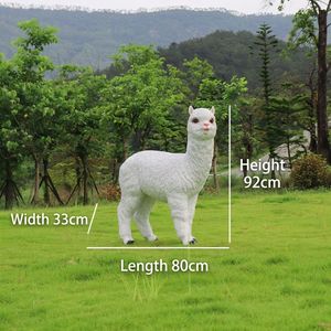 Estatua <span class=keywords><strong>de</strong></span> Alpaca Grande <span class=keywords><strong>de</strong></span> Resina Personalizada, Escultura <span class=keywords><strong>de</strong></span> Llama para Jardín Exterior, Resistente a la Intemperie, Pintada a Mano, Color Personalizado Artístico para Parques y Centros Comerciales - Product Image 5