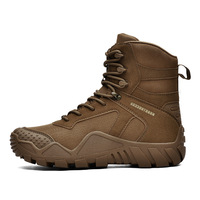 Bottes de randonnée mi-montantes pour hommes à motif camouflage, chaussures d'entraînement de terrain respirantes grandes tailles, équipement de trekking OEM/ODM en gros