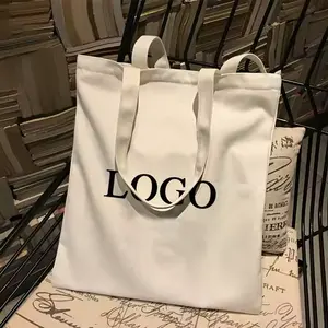OEM boyutu özel Logo baskılı çevre dostu geri dönüşümlü kullanımlık düz boş organik Calico pamuk tuval bakkal sepet alışveriş çantası