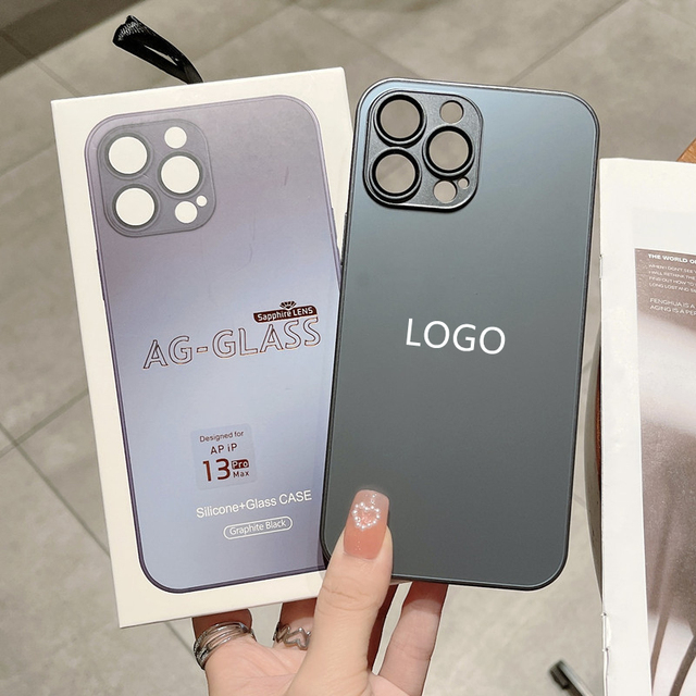 High Quality AG Matte Glass Phone Case Will IPhone 11 12 13 14 15 16 Pro Max Phone Case Camera Protector