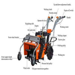Cultivador Rotatorio a <span class=keywords><strong>Gasolina</strong></span>/Diésel Más Vendido con Altura de Desmalezado de 1-100 cm para Uso Agrícola - Product Image 4