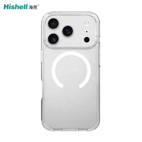 Étui de protection magnétique transparent anti-jaunissement en TPU Bayer pour iPhone 18 Pro Max