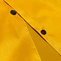 Veste de pluie réfléchissante de sécurité légère personnalisée, jaune, longue, haute visibilité, imperméable, pour motocycliste