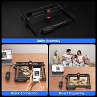 Graveur laser 10w A10 Pro V2, machine de gravure haute précision 0,06 mm pour bois, métal, acrylique foncé, cuir