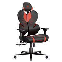 Chaise de jeu ergonomique professionnelle avec accoudoirs 3D réglables, vérin à gaz 4 positions, design en tissu maillé, hauteur réglable pour bureau et domicile