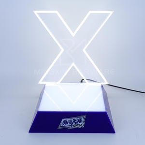 Mingxin Barware X-Shaped LED Iluminado Glorifier Estante de exhibición de presentador de una botella de cerveza - Product Image 2