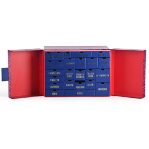 Caja de Calendario de <span class=keywords><strong>Adviento</strong></span> de Maquillaje Personalizada con Impresión Navideña de 24 Días, Diseño de Logotipo de Lujo, Embalaje de Cosméticos de Cartón - Product Image 2