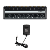 Amplificador de Potencia de Monitoreo de Ocho Vías HA800 con Distribuidor de Señal de Auriculares de Una Entrada y Ocho Salidas, Compatible con Formato de Audio MP3