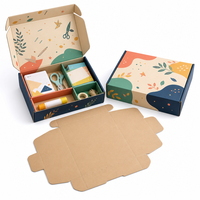 Boîte pliante élégante en carton rigide pour café, avec séparateur imprimé chaud, pour emballage de cadeaux et abonnements en sachets
