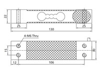Sensor de Carga de Punto Único de 100 kg, Sensor de Peso de 10 kg, 50 kg para Báscula de Plataforma