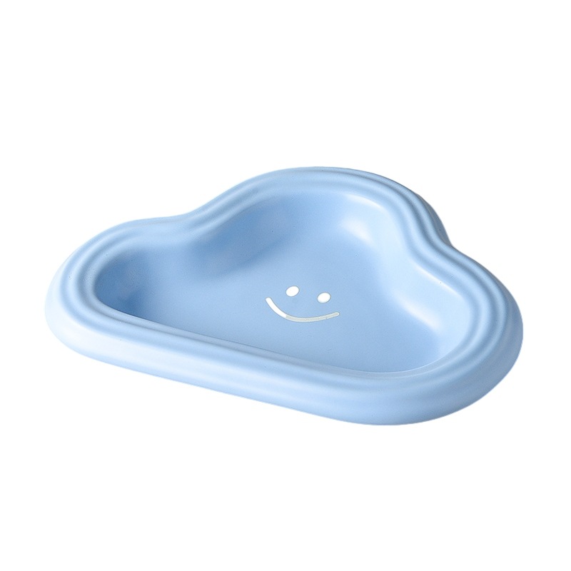 Smiling cloud deep plate-sky blue