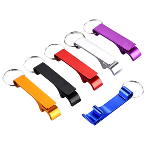 Logotipo personalizado bar Botella de cerveza Abrebotellas de metal Llavero Mini Abrebotellas colorido Llavero - Product Image 4