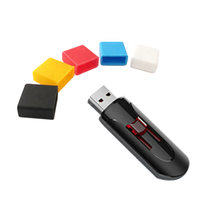 Cubierta de enchufe USB de goma de silicona, tapas protectoras de unidad flash para Extremo macho USB, 1000 unids/pack