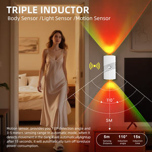 Lampe LED à détecteur <span class=keywords><strong>de</strong></span> mouvement rechargeable à fixation murale magnétique, lumière à intensité variable avec fonction marche/arrêt automatique pour chambre à coucher, chambre d'enfant, couloir - Product Image 4