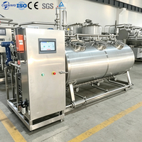 Système de nettoyage CIP entièrement automatique intégré de 500 L, adapté au nettoyage des réservoirs et des conduites des usines de boissons et de produits laitiers