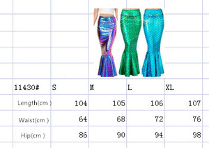 Costume <span class=keywords><strong>da</strong></span> <span class=keywords><strong>sirena</strong></span> <span class=keywords><strong>adulto</strong></span> con gonna a <span class=keywords><strong>sirena</strong></span> lucida metallica per adulti - Product Image 2