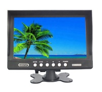Universel 9 pouces HD AHD 1080P TFT LED voiture tableau de bord affichage grand Angle pare-brise bureau GPS moniteur Bus camion LCD TV