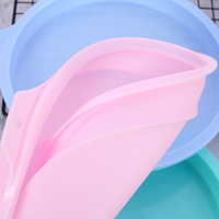 Moule à gâteau rond en silicone de qualité alimentaire 4/6/8 pouces, antiadhésif, flexible, réutilisable, pour gâteau à étages, gâteau au velours rouge