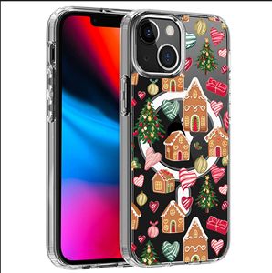 Funda Magnética para Teléfono Móvil con Diseño de Casa de Árbol de Navidad, Transparente, de PC/TPU 2 en 1, para <span class=keywords><strong>iPhone</strong></span> 15/16/17 Pro Max - Product Image 4