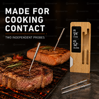 Thermomètre à viande sans fil intelligent avec deux sondes, connexion à l'application, précision ±0,5 ° Lectures pratiques pour la cuisson au barbecue