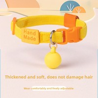 Collier réglable en gros pour chat et chien, accessoires pour animaux de compagnie, collier avec clochette, fournitures pour animaux