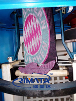Machine à tricoter circulaire automatique pour chapeaux, écharpes et bérets en double jersey, avec moteur et engrenages, haute tension 220V-380V 1.5KW RIMATA