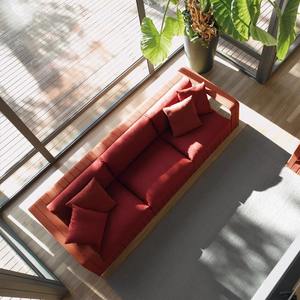 Ensemble de canapés en rotin d'extérieur en forme de L, structure en aluminium, résistant aux intempéries, mobilier de jardin pour villa et cour. - Product Image 5