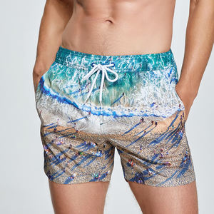 <span class=keywords><strong>Seobean</strong></span> gros été paysage marin imprimé court hommes Shorts de plage taille basse coupe ajustée avec poche séchage rapide Shorts de Sport - Product Image 6