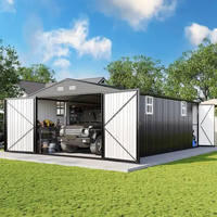 Edificio de taller de puertas enrollables múltiples de almacén prefabricado de estructura de acero personalizado para reparación de garaje y uso de almacenamiento