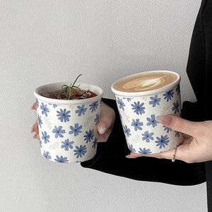 Mug à café personnalisé sans poignée, tasse à latte art, tasse en céramique élégante pour femmes - Product Image 2