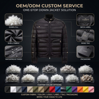 Blouson matelassé brillant en nylon pour homme, col montant, coupe ajustée, style streetwear, marque privée, faible MOQ, usine OEM ODM