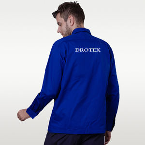 メンズ 100%コットン 9オンス NFPA2112 難燃性 溶接ジャケット CAT2 耐火 FRワークジャケット 作業服 - Product Image 5