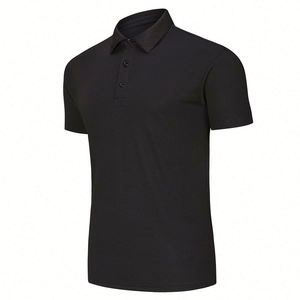 Design Simple Elastic Men's Gym for Polo Shirt Slim Fit High Quality 100% Cotton Sport for Polo Shirts Blank Design - Product Image 3