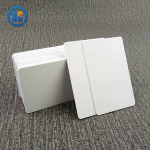 บัตรพีวีซีเปล่าพิมพ์ได้สีขาวพลาสติก CR80พร้อมชิปสำหรับบัตรผ่านบัตร<span class=keywords><strong>เครดิต</strong></span>โรงแรม - Product Image 3