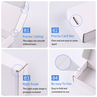 Boîte d'expédition en carton ondulé multi-tailles, épaisse, pliable, avec logo personnalisé imprimé, pour emballage cadeau
