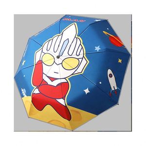 Parapluie pour enfants léger, durable et anti-rebond, pour filles, élèves du primaire, enfants, double usage, soleil et pluie, pliable - Product Image 4