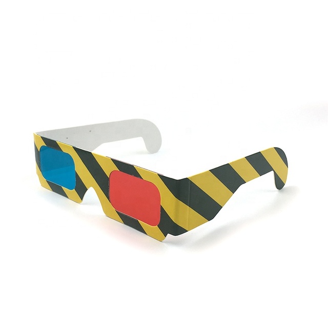 Computer Games Anaglyph Paper Passive 3D Red Cyan Glasses