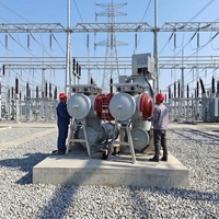 Entreprise de travaux publics EPC fournissant tous les équipements électriques, y compris trois transformateurs de puissance 220kV/220V 50/60Hz et un sectionneur.