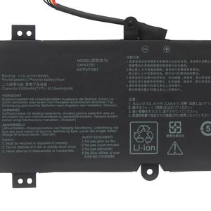 C41N1731แบตเตอรี่แล็ปท็อปสำหรับ Asus S5C S5AM S5CM GL504 GL504G <span class=keywords><strong>GL504GM</strong></span> GL504GS GL504GW 66WH 15.4V - Product Image 3