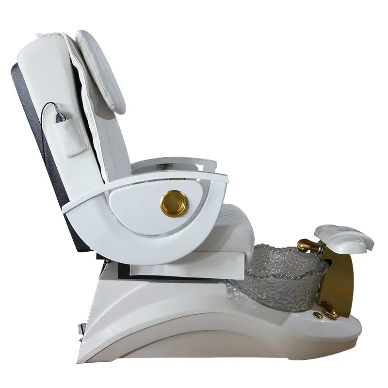 Sang trọng vàng chân ghế với Acrylic cơ sở điện đảo ngược bơm thoát nước có thể được tùy chỉnh màu sắc cho salon