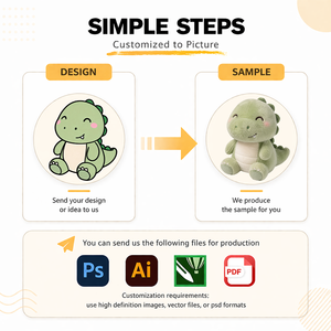 Fabricante <span class=keywords><strong>de</strong></span> Peluches OEM/ODM, Dinosaurio <span class=keywords><strong>de</strong></span> Peluche, Regalo <span class=keywords><strong>de</strong></span> Cumpleaños, Animales <span class=keywords><strong>de</strong></span> Peluche, Diseño Personalizado - Product Image 2