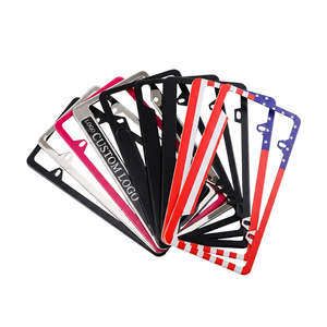 Marco de placa de coche de alta calidad estándar europeo grabado personalizado Universal de acero inoxidable duradero - Product Image 1