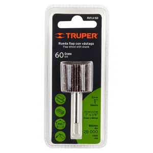 Truper 1 \ "ruota disco con aletta 60 grana 6 unità ossido di alluminio 100mm e carburo di silicio personalizzato OBM e supporto OEM - Product Image 3