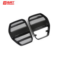 Untuk BMW M3 M4 G80 G82 G83 2021+ Grille Depan Serat Karbon Kering Model ST Dengan ACC Paket Body Kit Mobil
